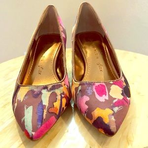 Anne Klein Flex Floral Heels - Size 5.5